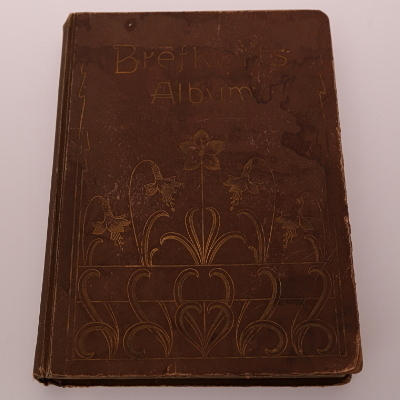 BREFKORTSALBUM, brunt, tidigt 1900-tal.