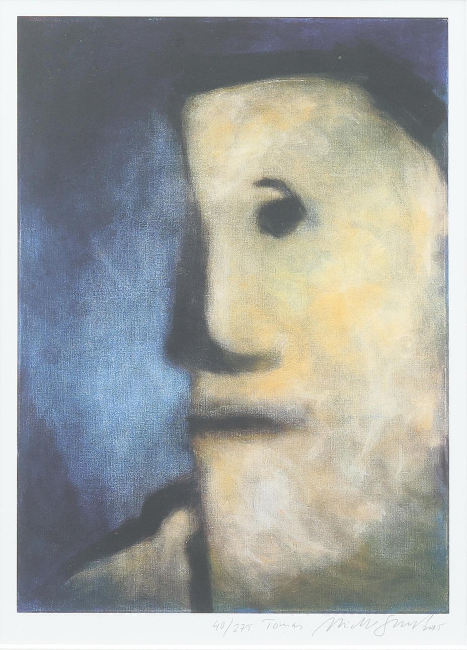 MICHEL ÖSTLUND. “Tomas”, offset print, signed, numbered.