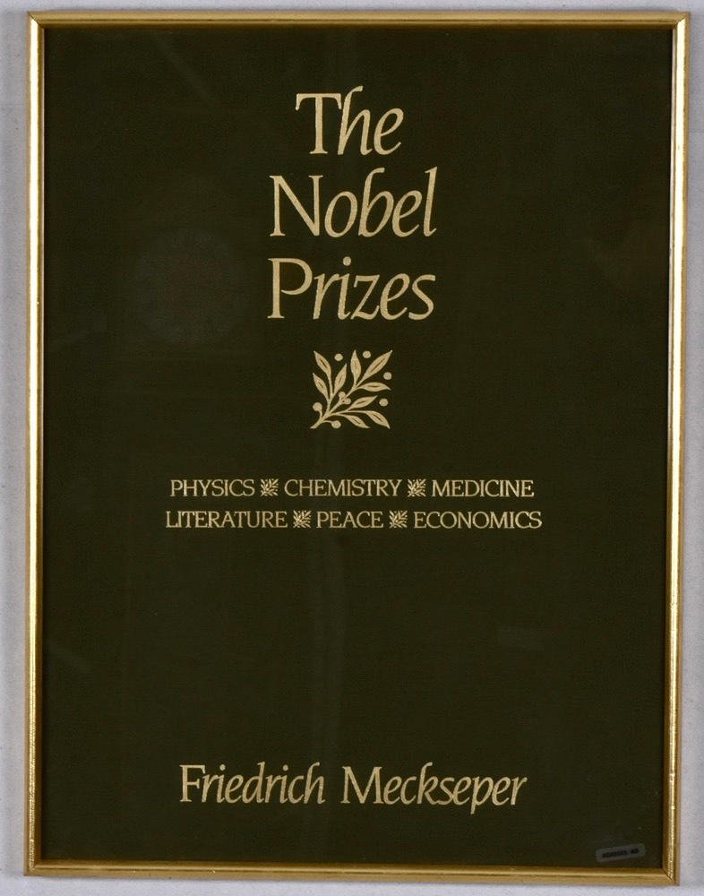 FRIEDRICH MECKSEPER. Tryck, The Nobel prices.