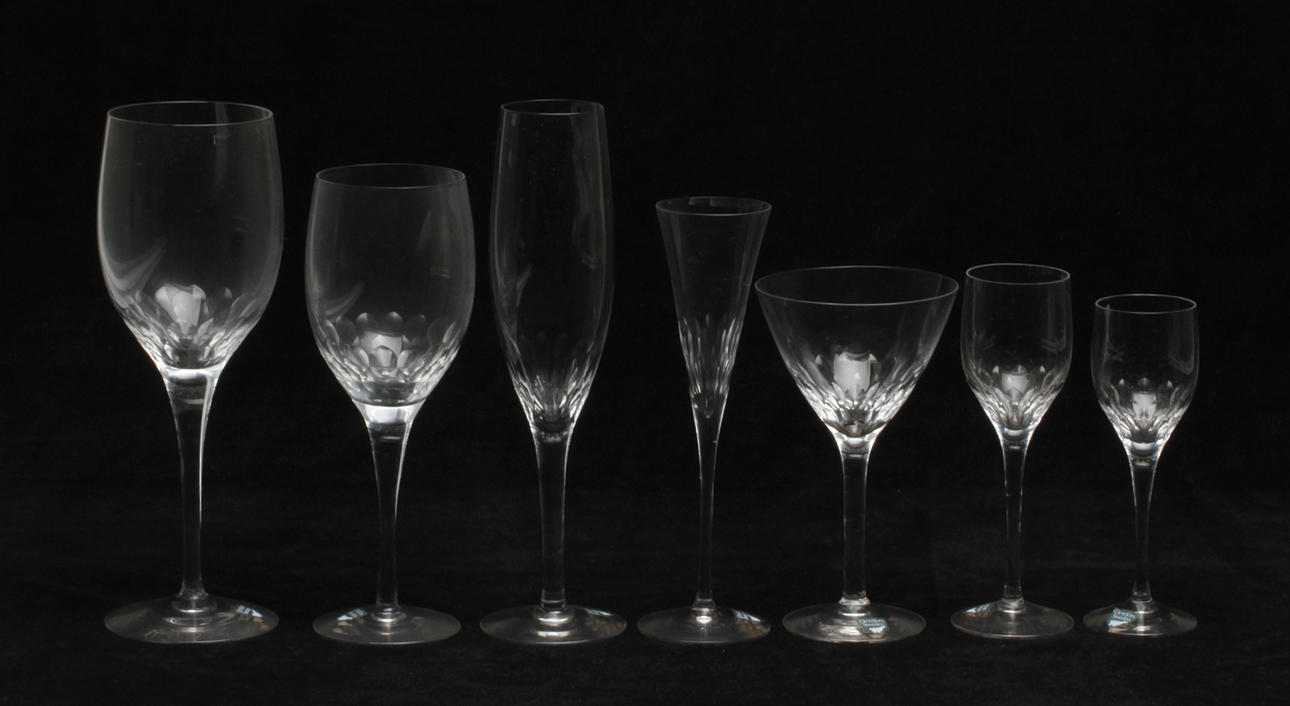 GLASSERVISDELAR, 40 delar, "Prelude", Nils Landberg, Orrefors.