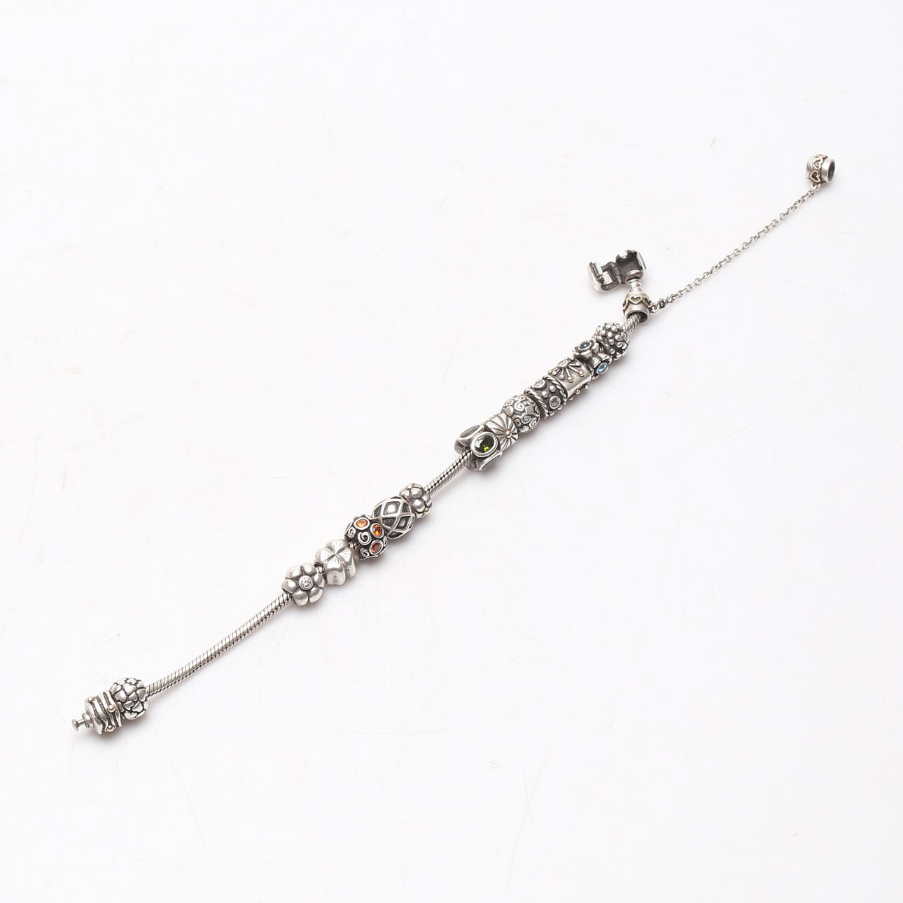 ARMBÅND, Sølv, Pandora, med charms.