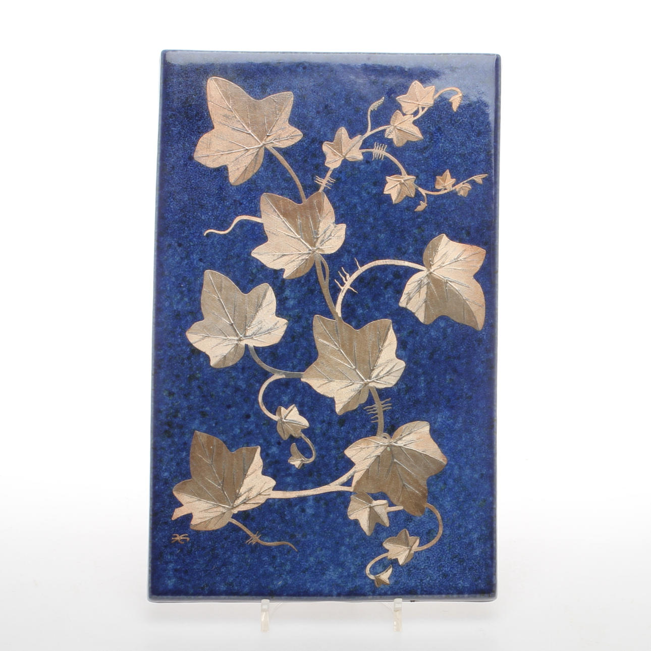 VÄGGPLAKETT, keramik, "Gotland - Murgröna", Gustavsberg.