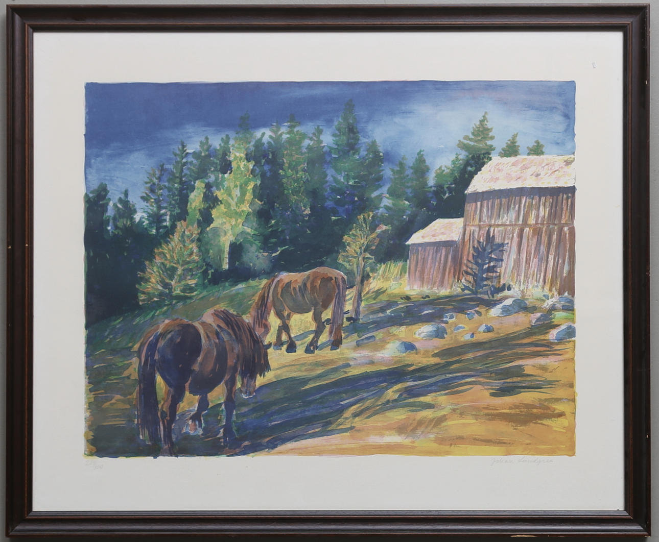 JOHAN LUNDGREN. Litografi. Signerad och numrerad 284/300.