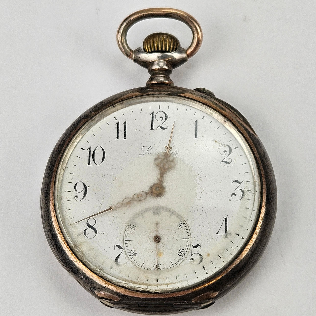 LONGINES. Fickur, silver, 1900-tal.