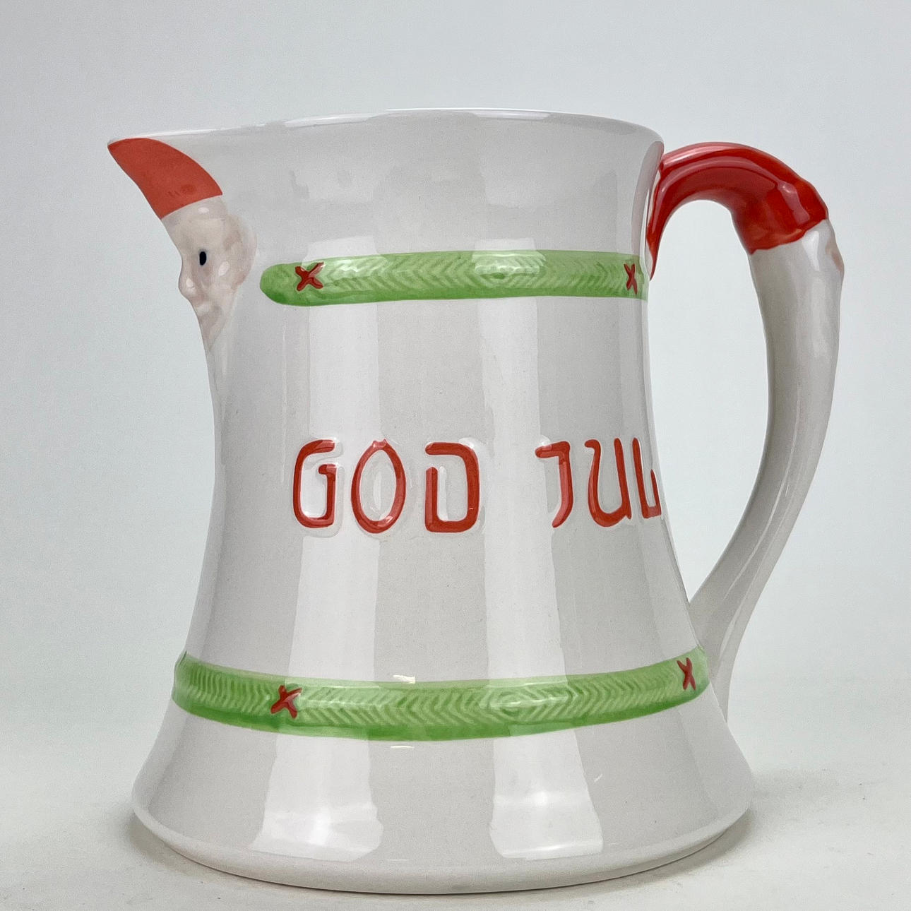 Eine „Weihnachts“ -Kanne von Gustafsberg.