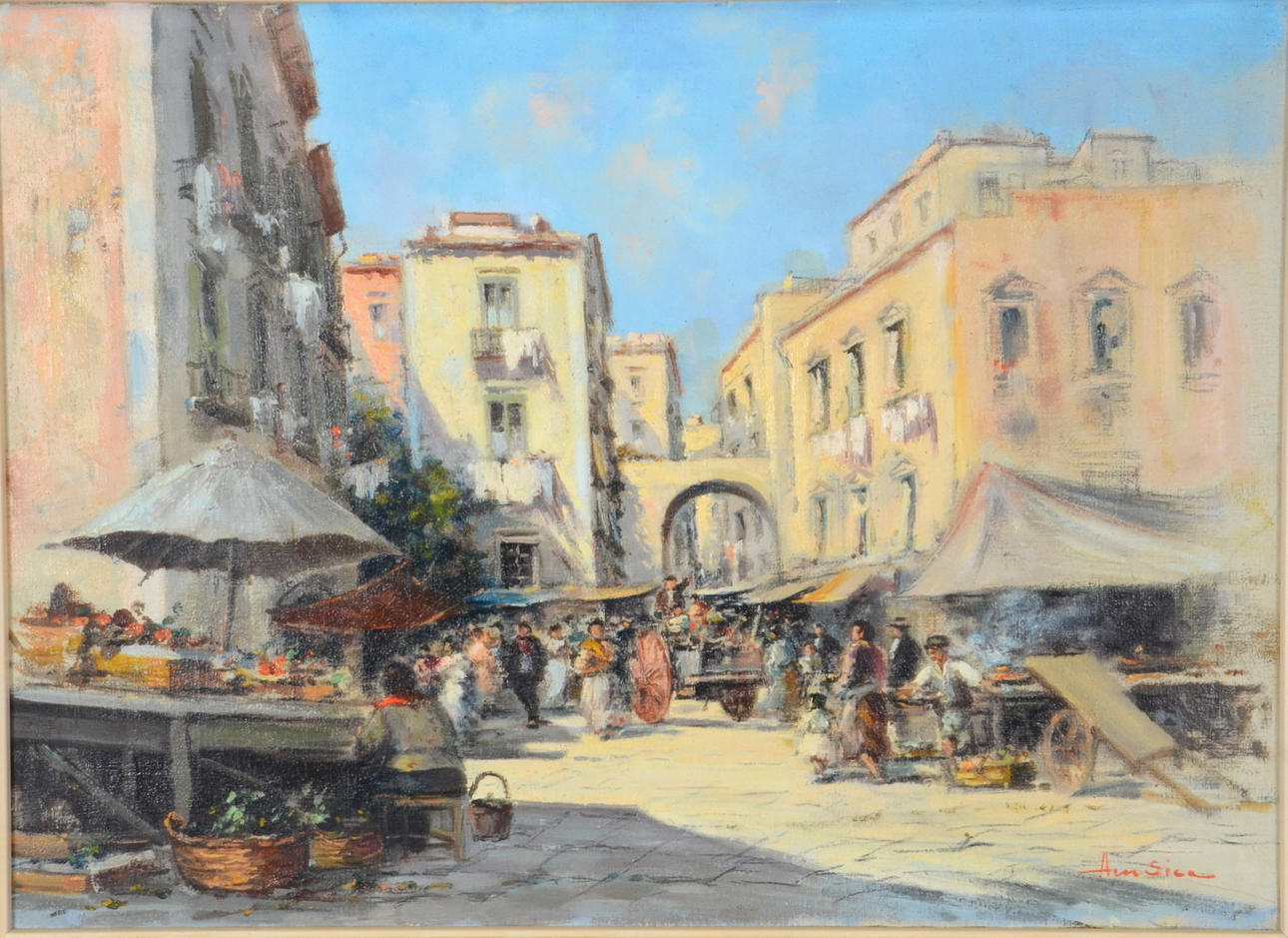 AMEDEO SICA. Olja på duk.