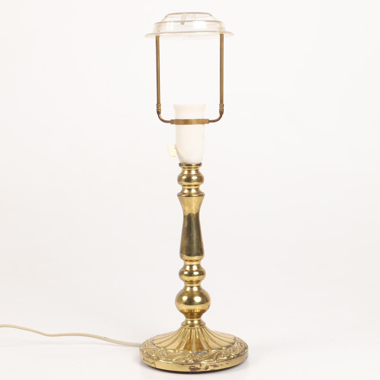 BORDSLAMPA, mässing, MS Belysning, 1900-tal.