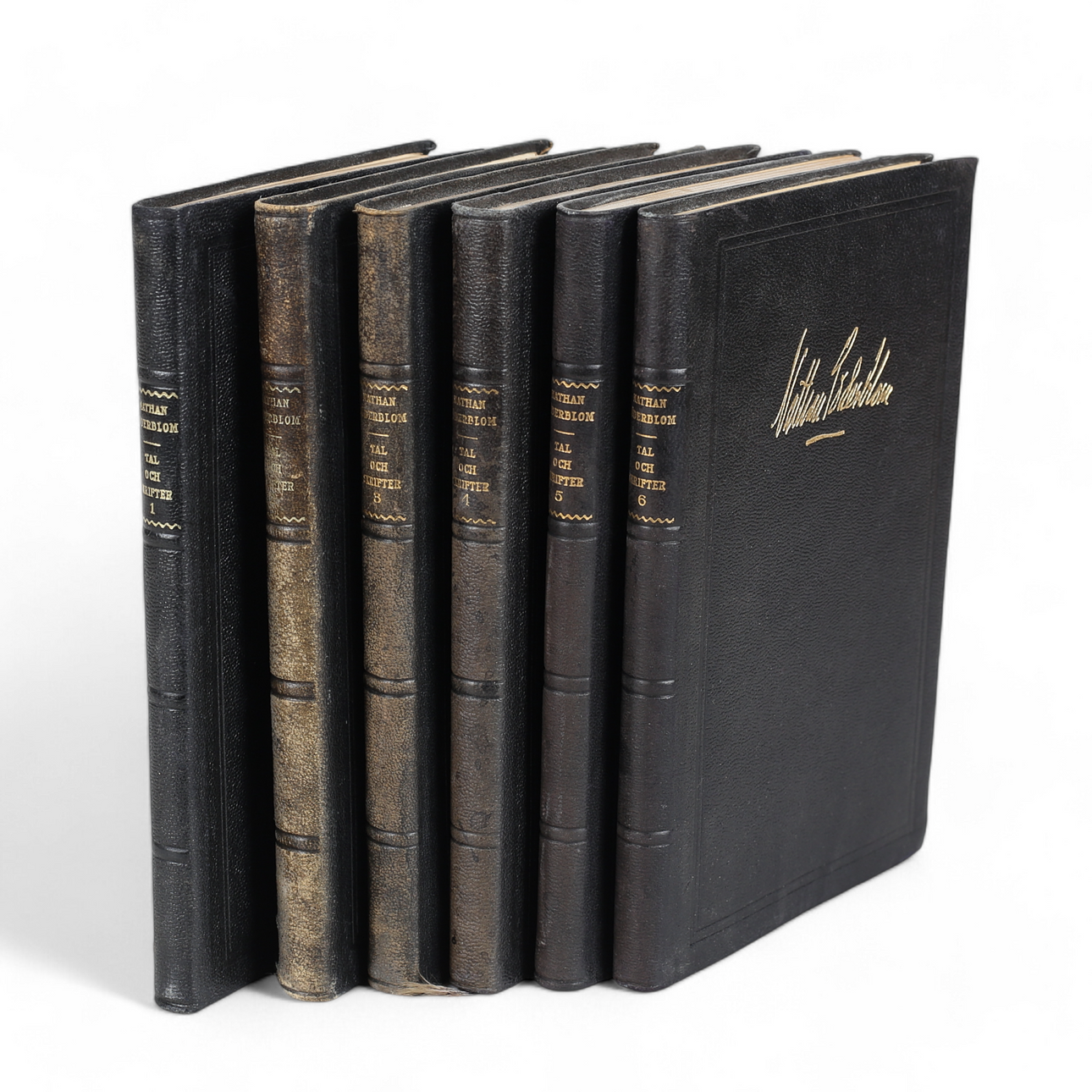 NATHAN SÖDERBLOM. 6 st band, Tal & skrifter, 1930.
