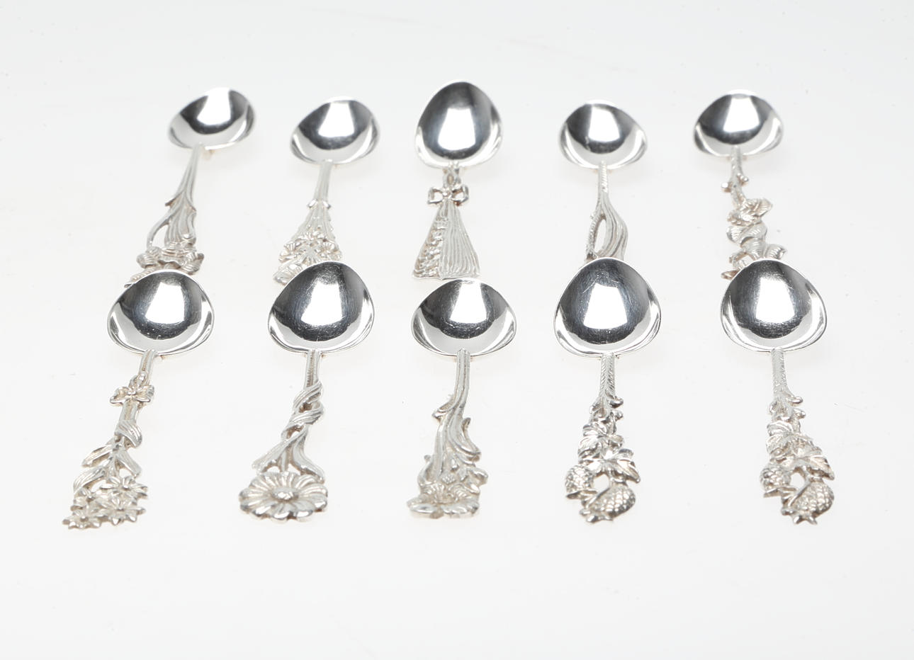 SVENSKA FLORAN, 10 mockaskedar, Gewe, 1957-1977.