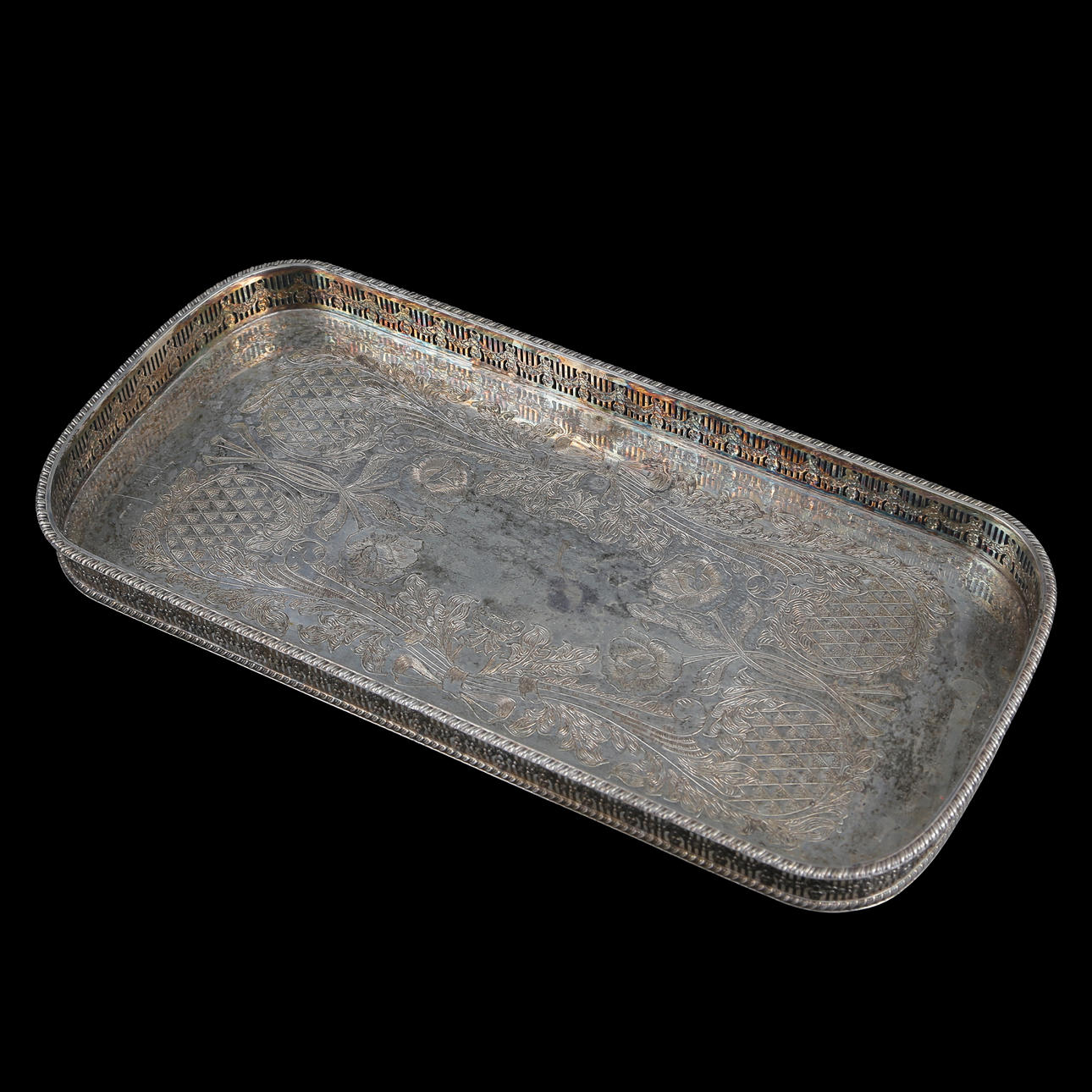 SERVERINGSBRICKA, SHEFFIELD PLATE, MADE IN ENGLAND.