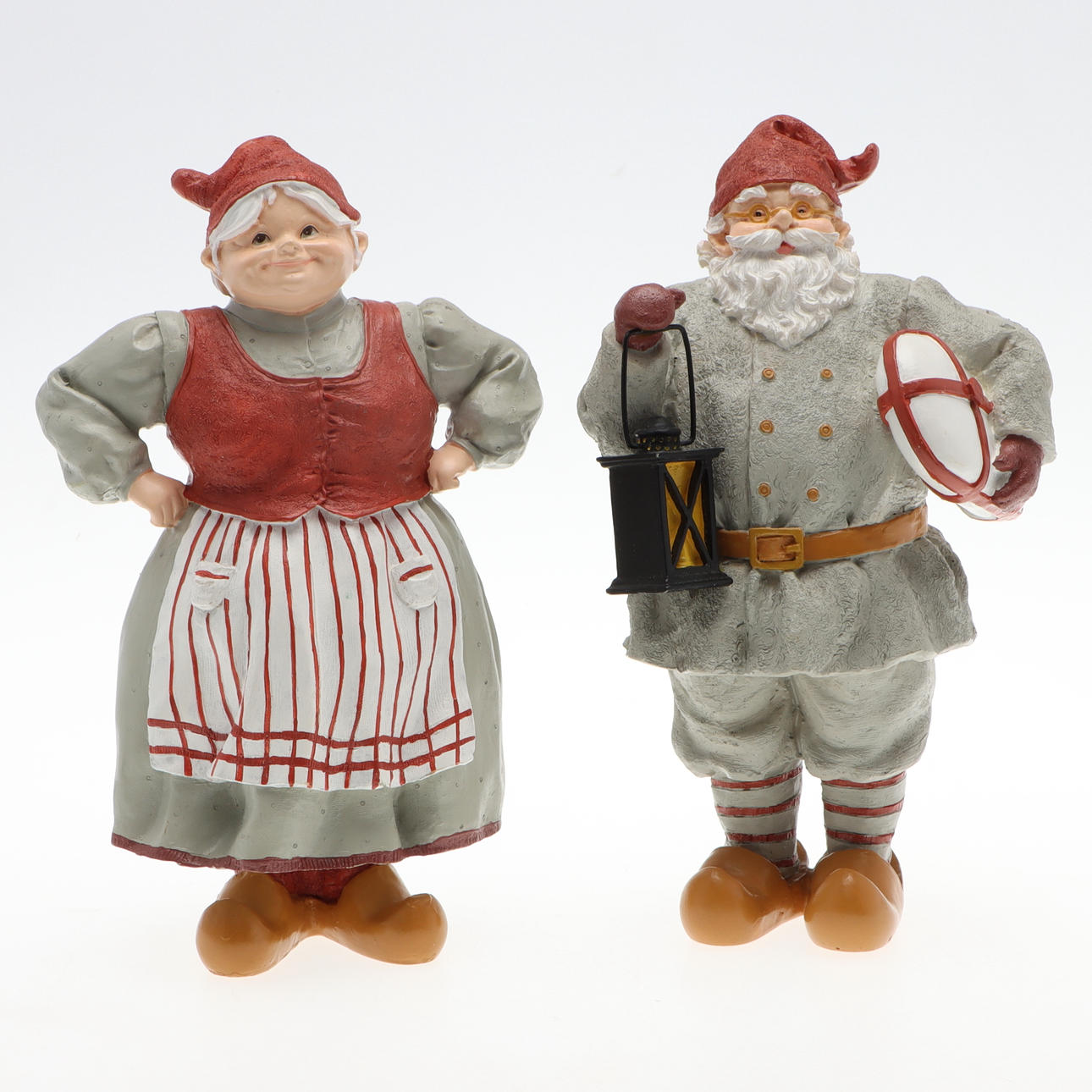 TOMTEMOR & TOMTEFAR, un par de figuras de plástico, 1900/2000.
