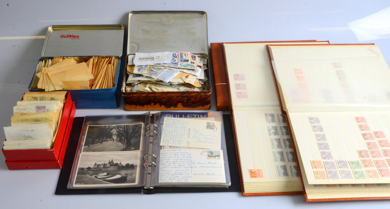 PARTI FRIMÄRKEN HELA VÄRLDEN.