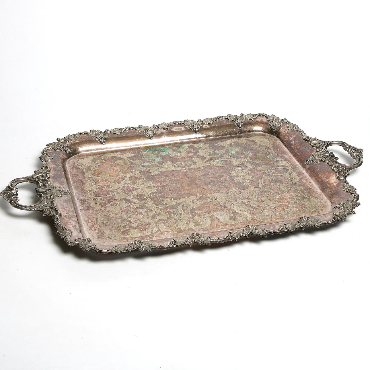 BRICKA, nysilver, England, omkring sekelskiftet 18/1900.