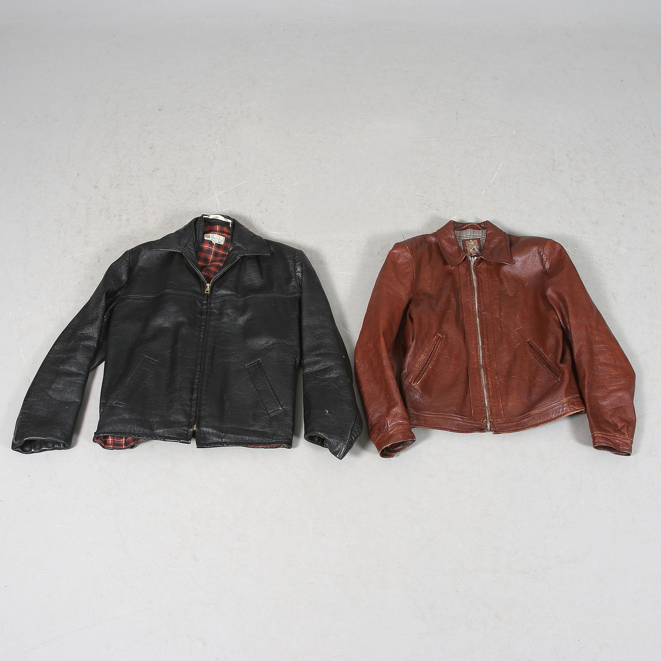 JACKOR / SKINNPAJ, 2st, getskinn, 1900-talets mitt. Strl 44 (herr).