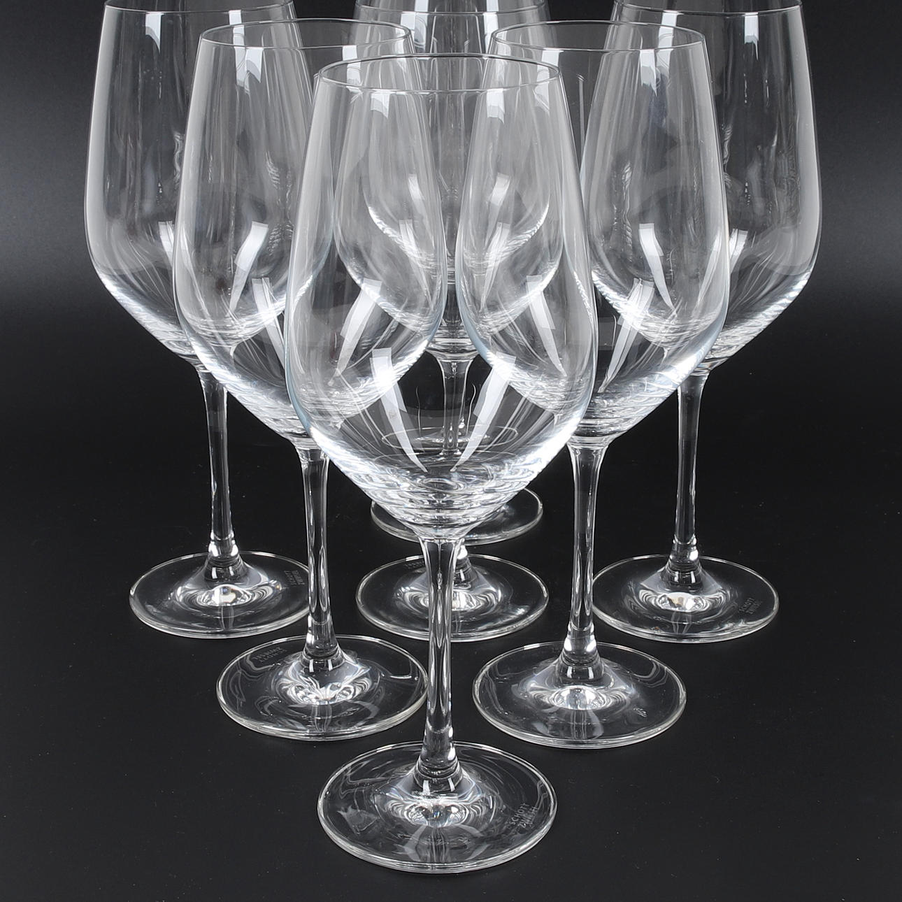 7 wine glasses, Schott Zwiesel, Germany.