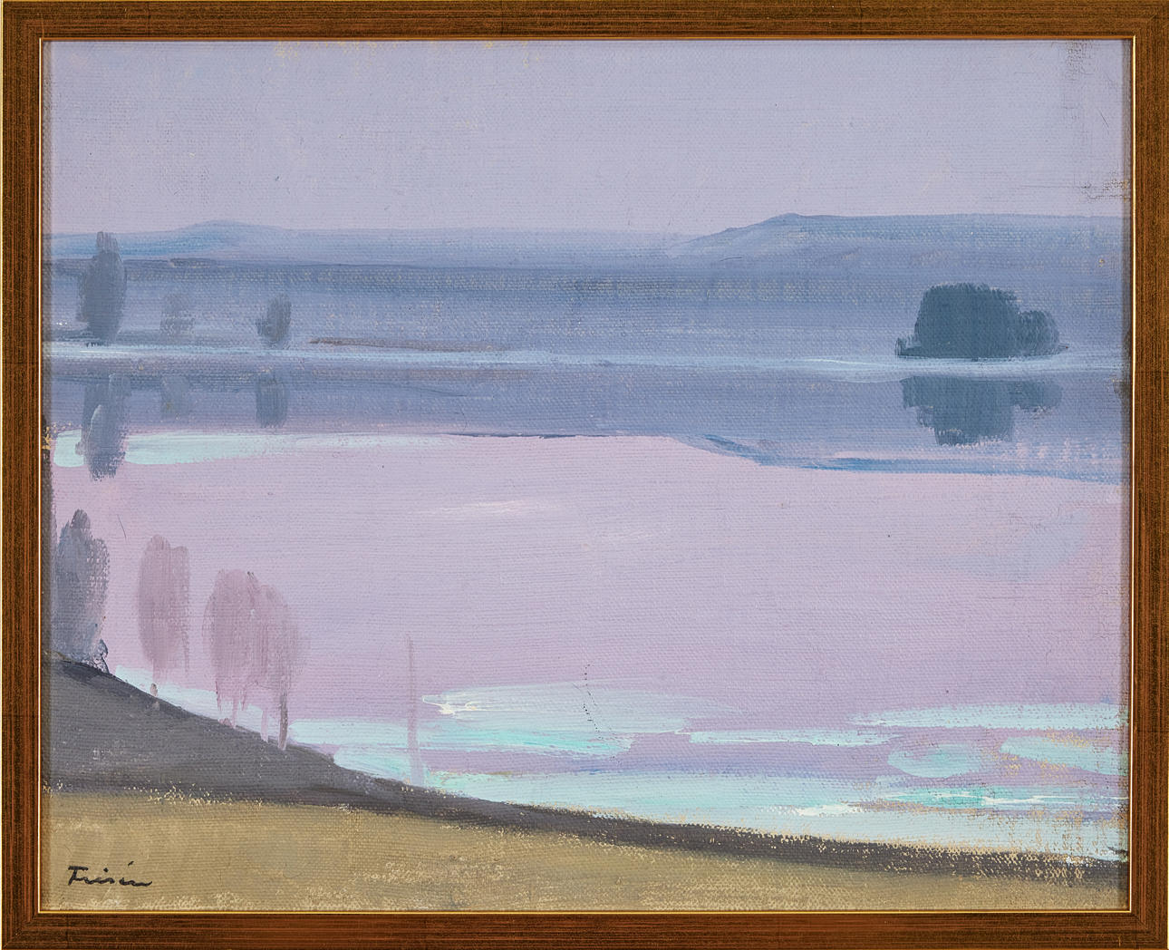 VERA FRISÉN. Landscape in violet.
