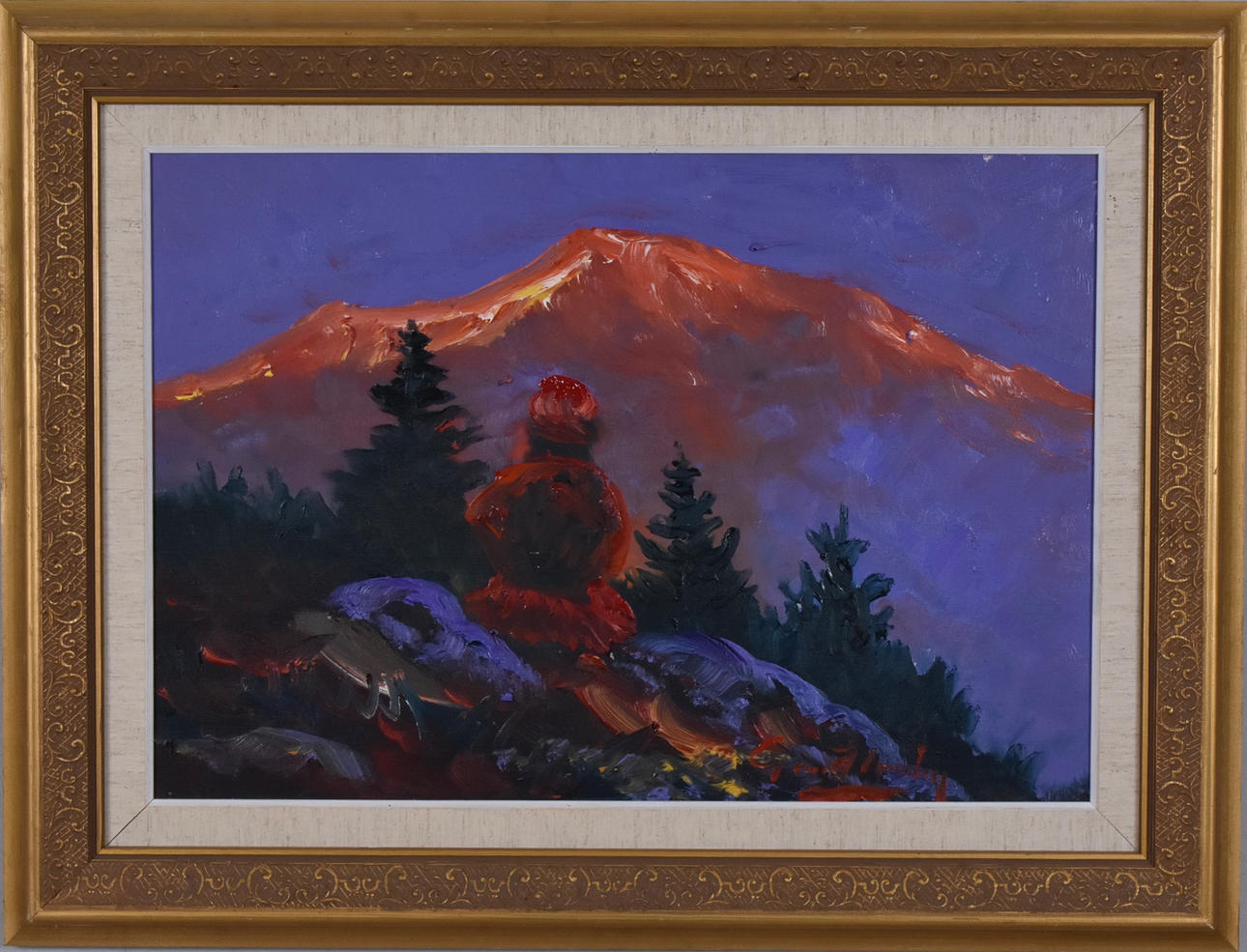 GÖSTA HENNING. Olja på duk.