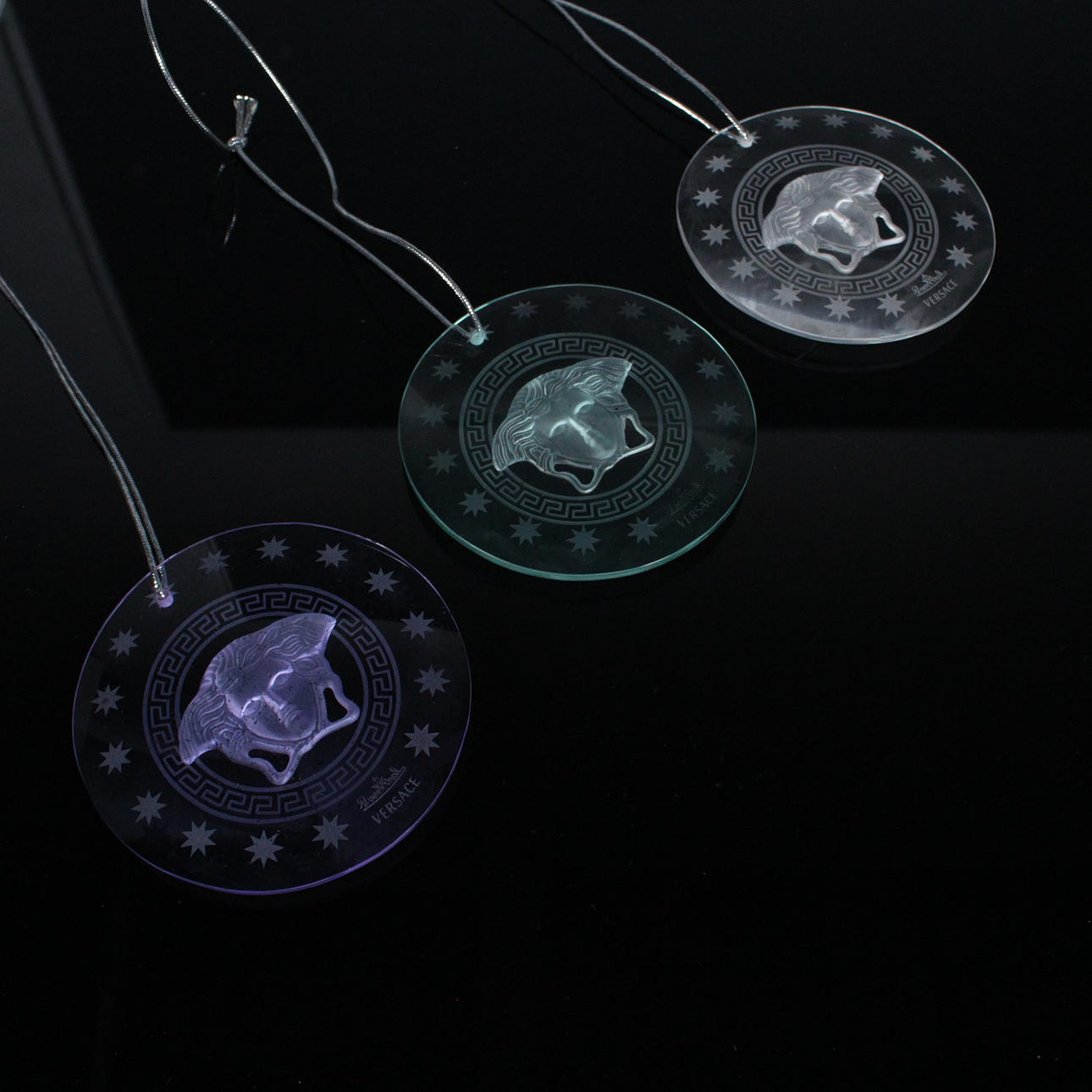 VERSACE. for Rosenthal, Three Ornaments “Dreamcatcher”.