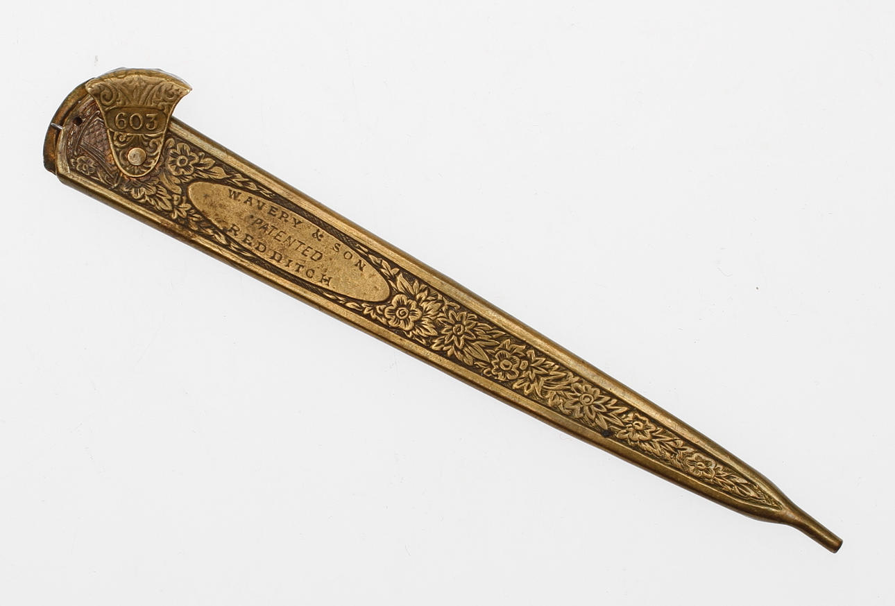 VIRKNÅL i ETUI, Wavery & Sons, England, 1800-tal.