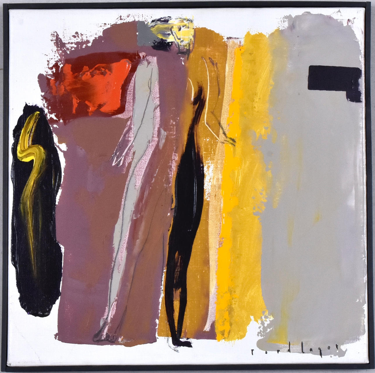 TORD LAGER. Olja på duk.