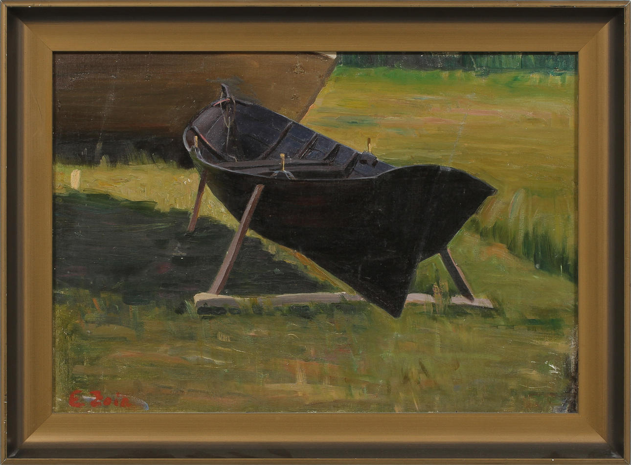 EMILE ZOIR. olja på kartong, sign E Zoir.