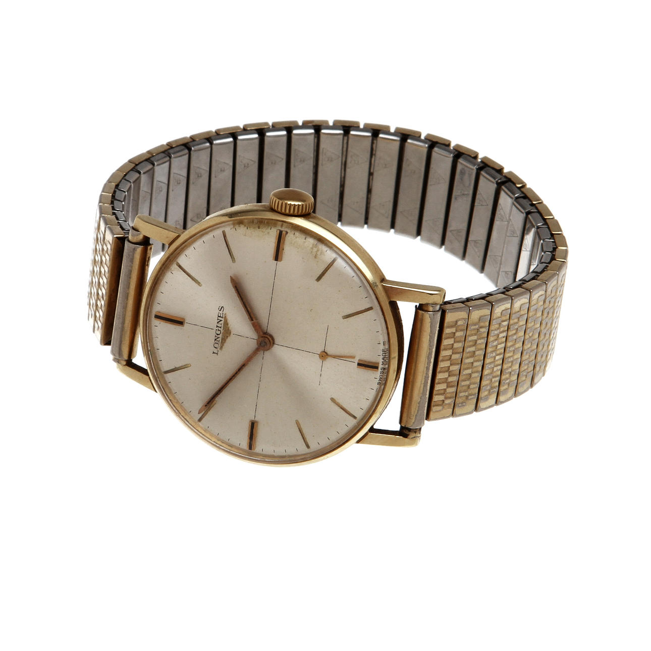 HERRARMBANDSUR, Guldplätterad, Longines.