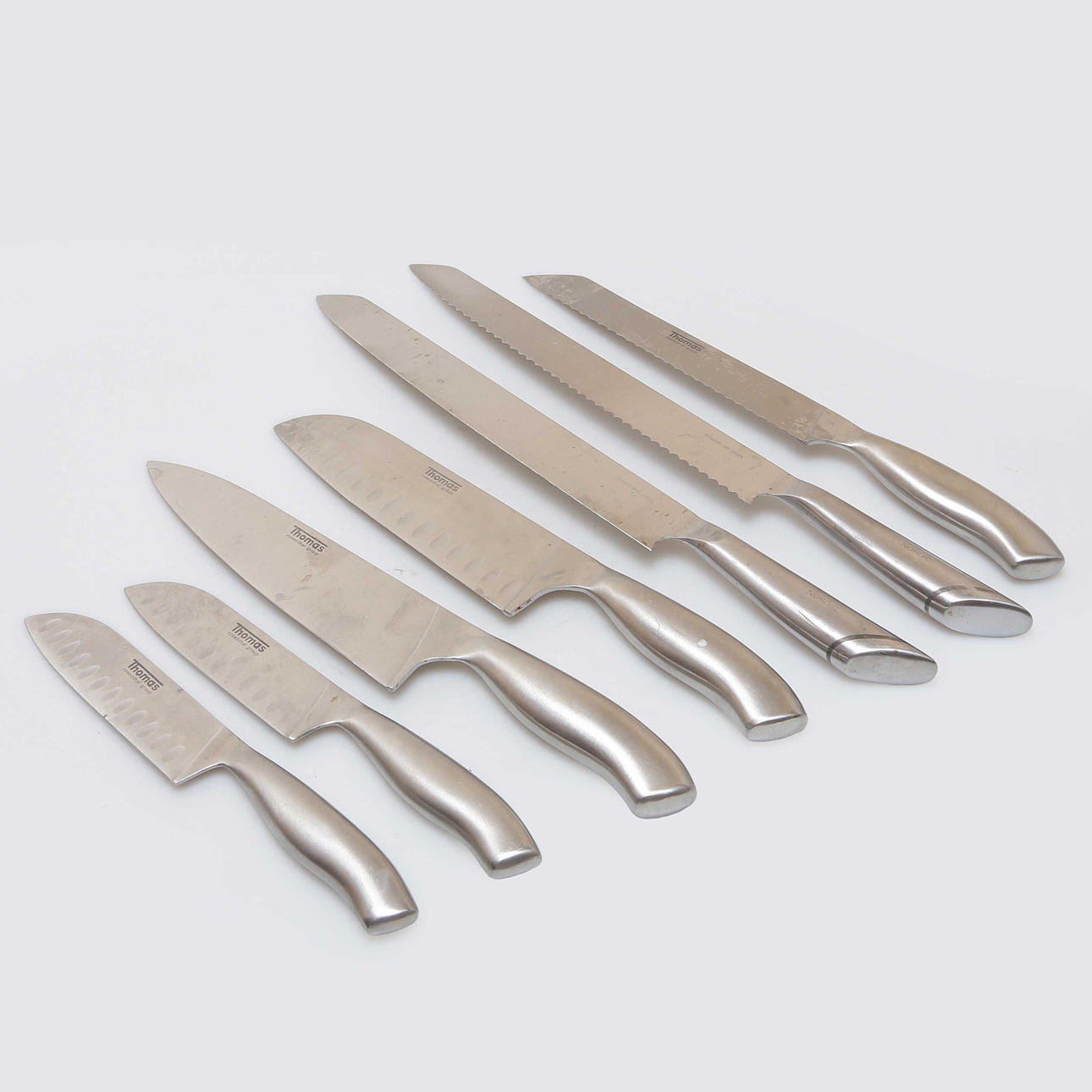 7 MESSER, THOMAS ROSENTHAL UND LARS JENSEN, EDELSTAHL.