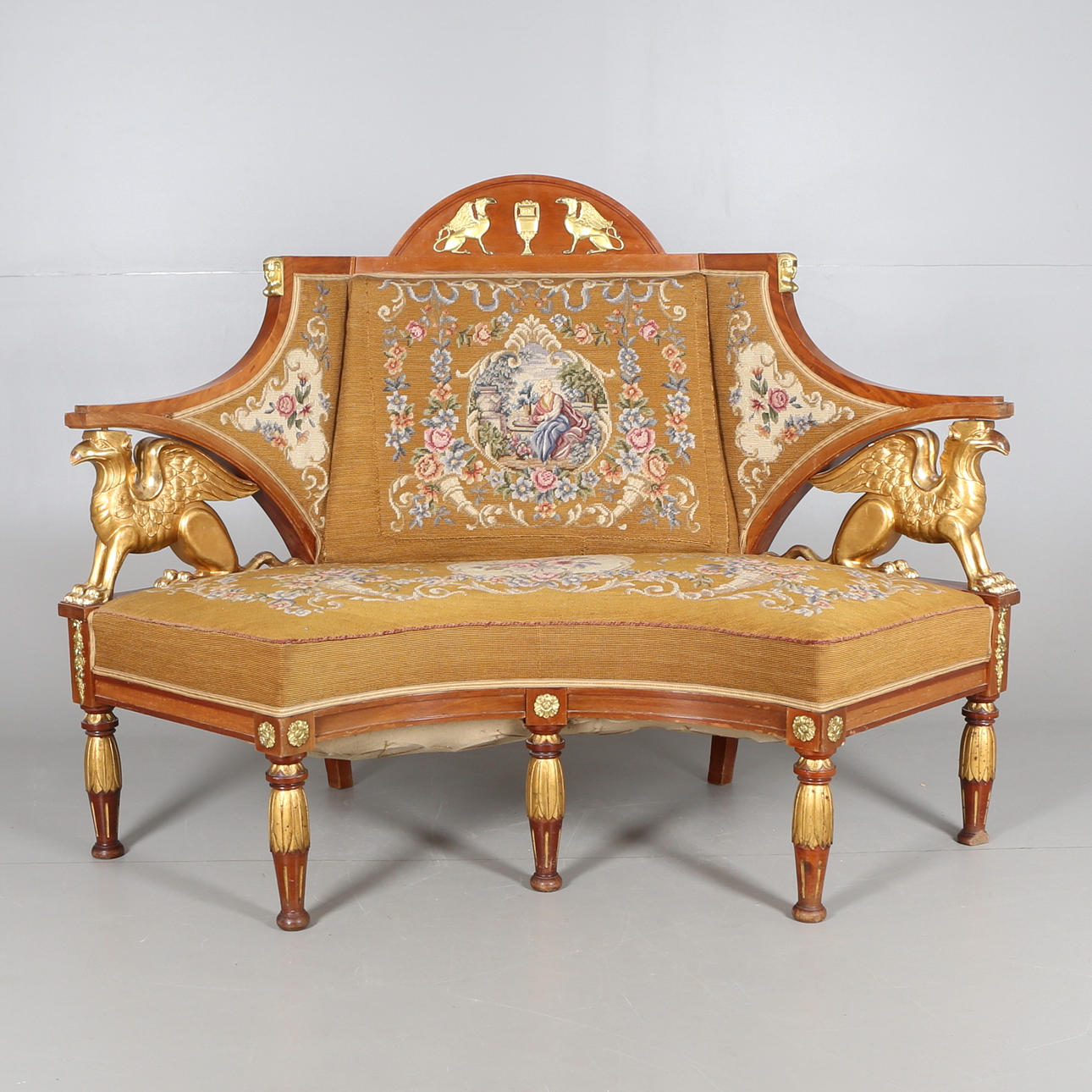 SOFFA, hörnmodell, empire-stil, 1900-talets första hälft.