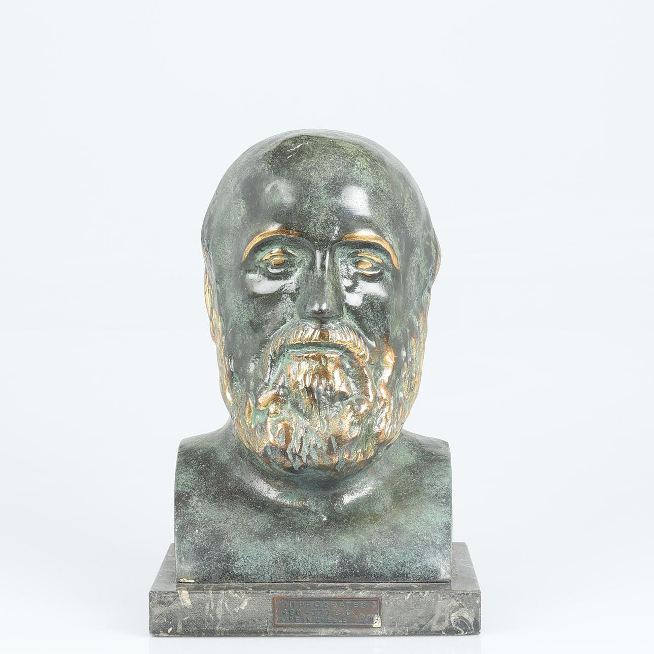 BUSTO «Hipócrates», bronce, sin firmar.