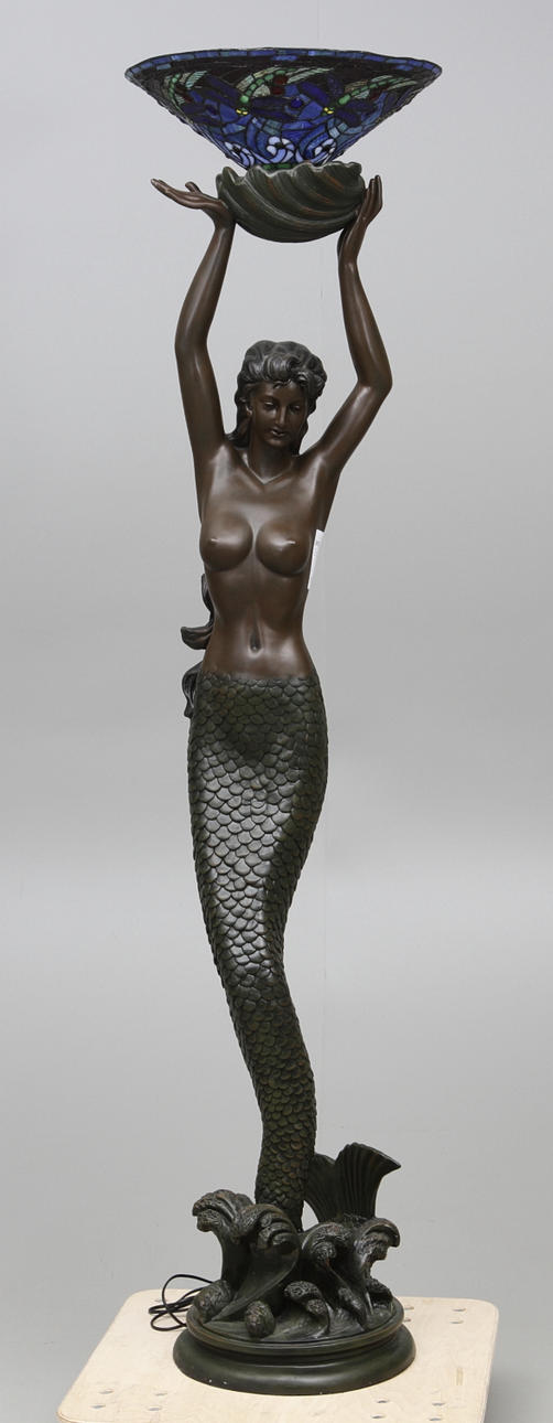 GOLVLAMPA, Art Noveau-stil, sent 1900-tal.