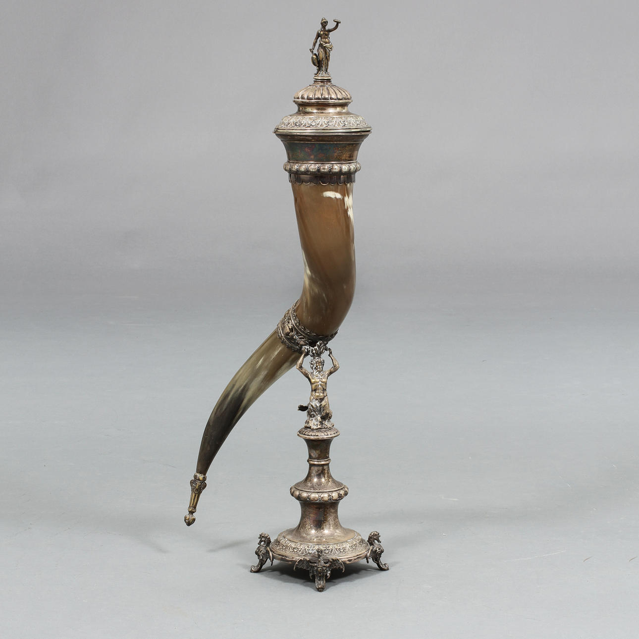 DRYCKESHORN, nysilver samt horn, Gulsmedsaktiebolaget.