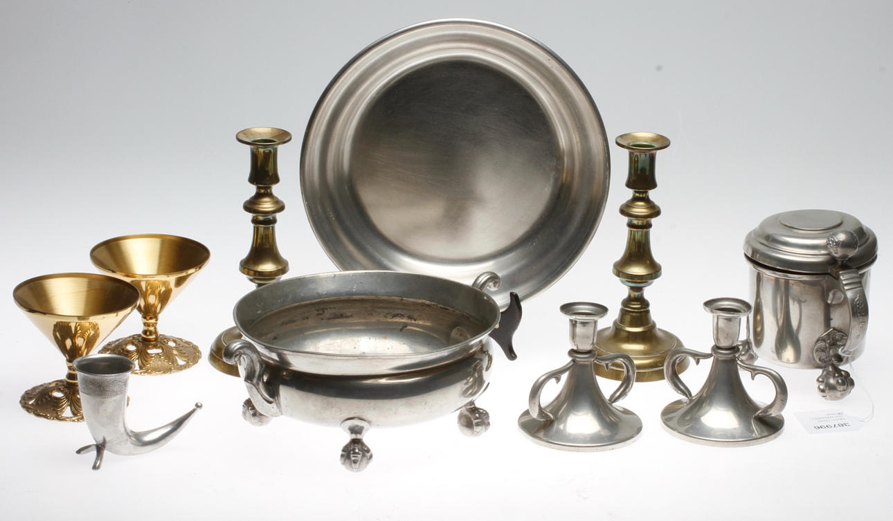 PARTI TENN och MÄSSING, 10 delar.