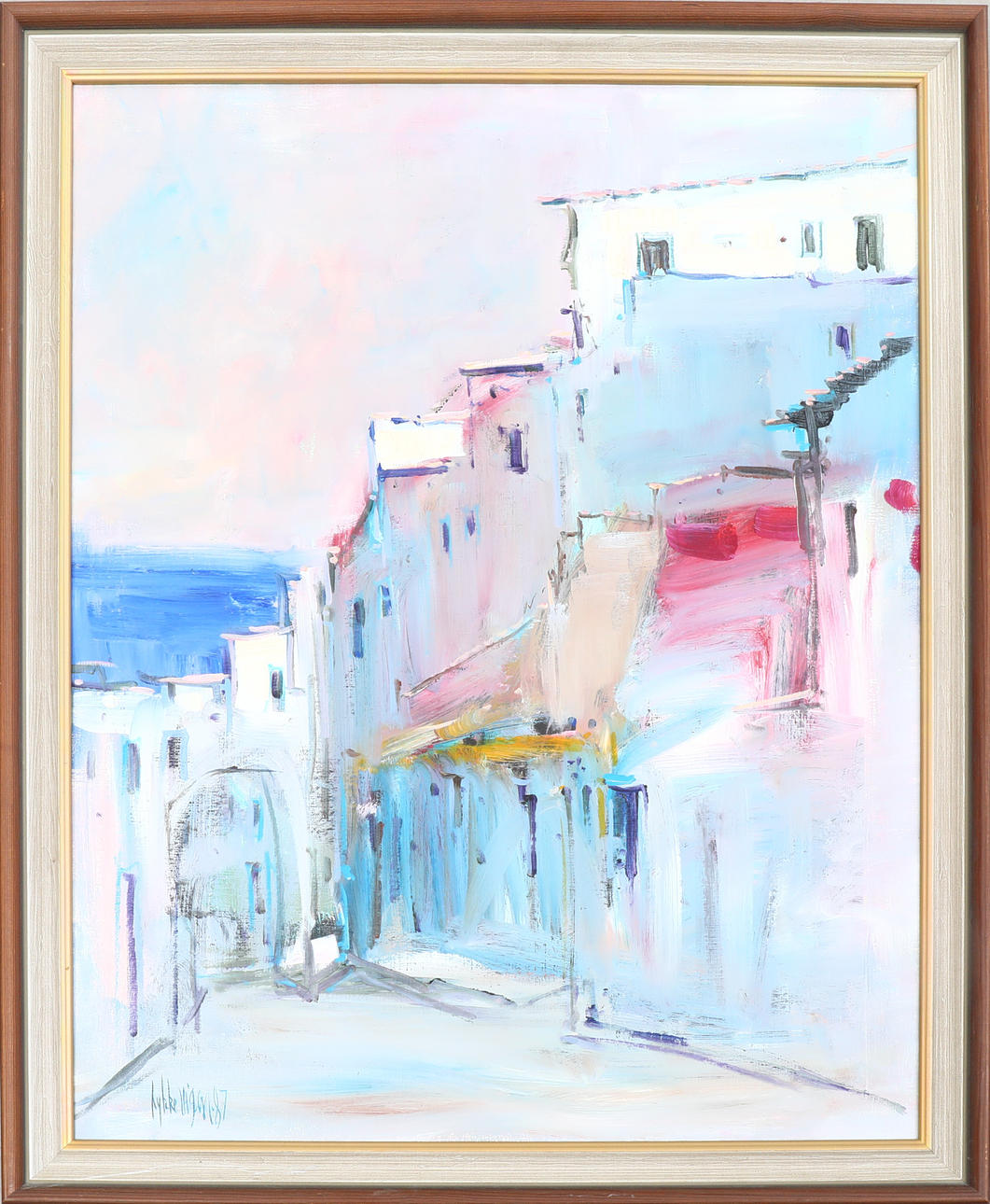 LYKKE VIGEN. oil on canvas, signed and dated -87.