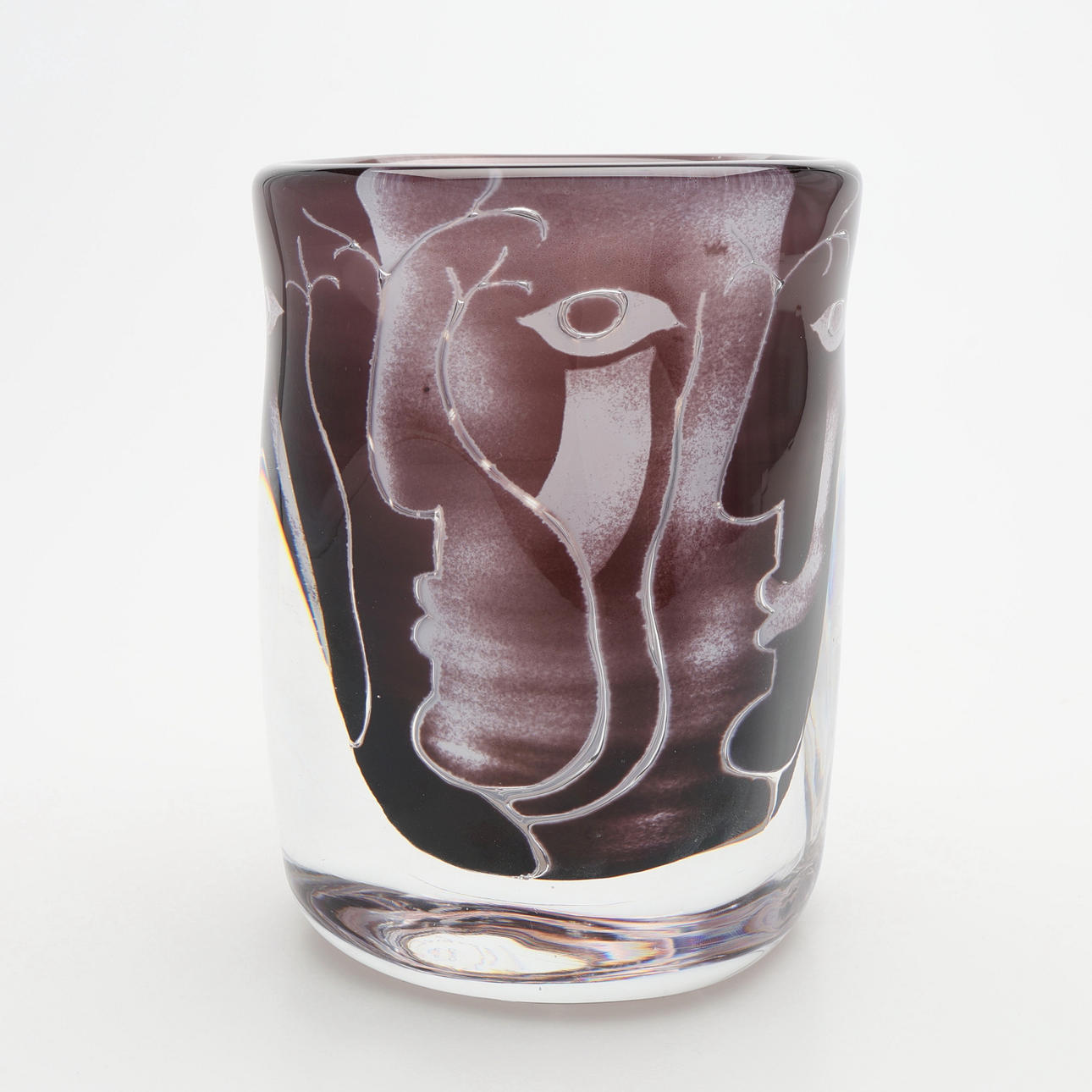 INGEBORG LUNDIN. VAS, ARIEL, "ANSIKTE", ORREFORS 1973.