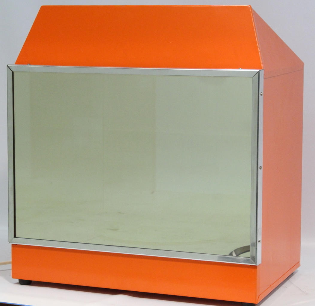 DISPLAYSKÅP, med roterande platta, 1970-talet, Danmark.