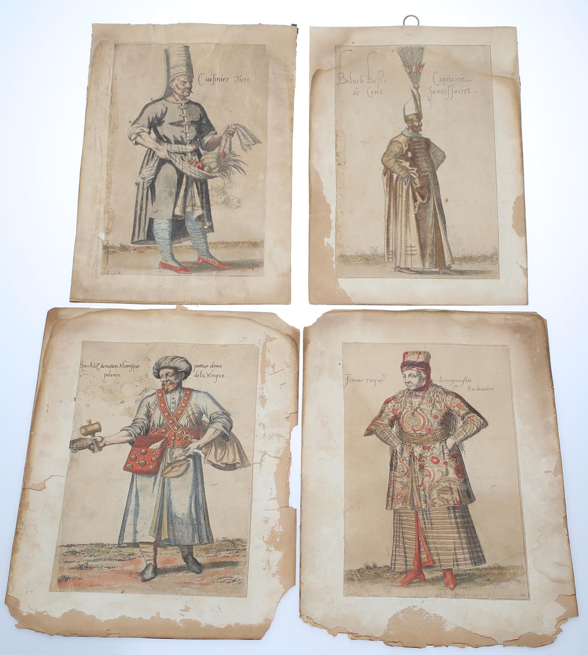 GRAVYRER OCH AKVARELLER, 18 delar 1800-tal.