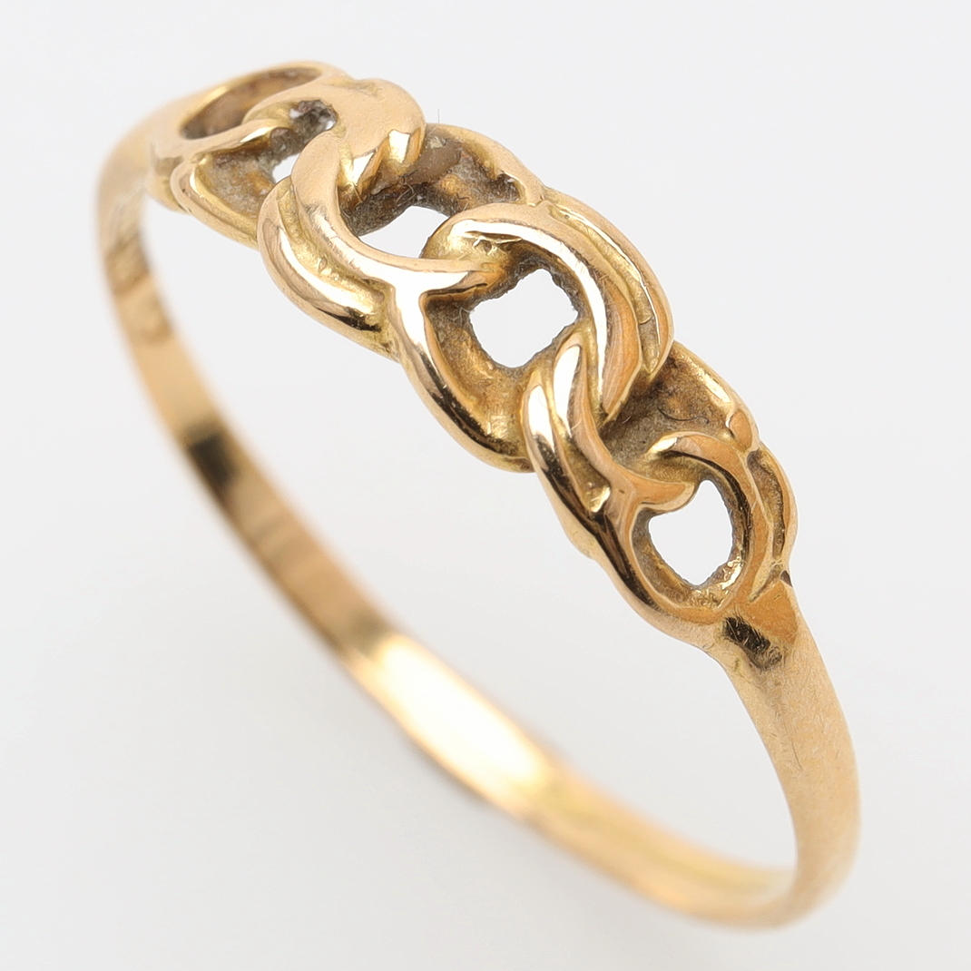 RING, 18K guld, bismark.