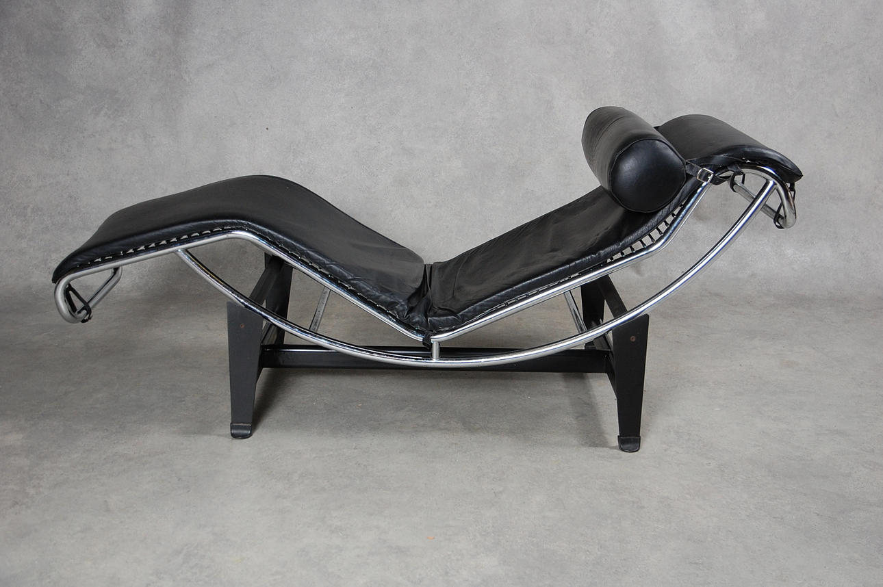 VILSTOL, LE CORBUSIER, efter, LC- 4 skinn.