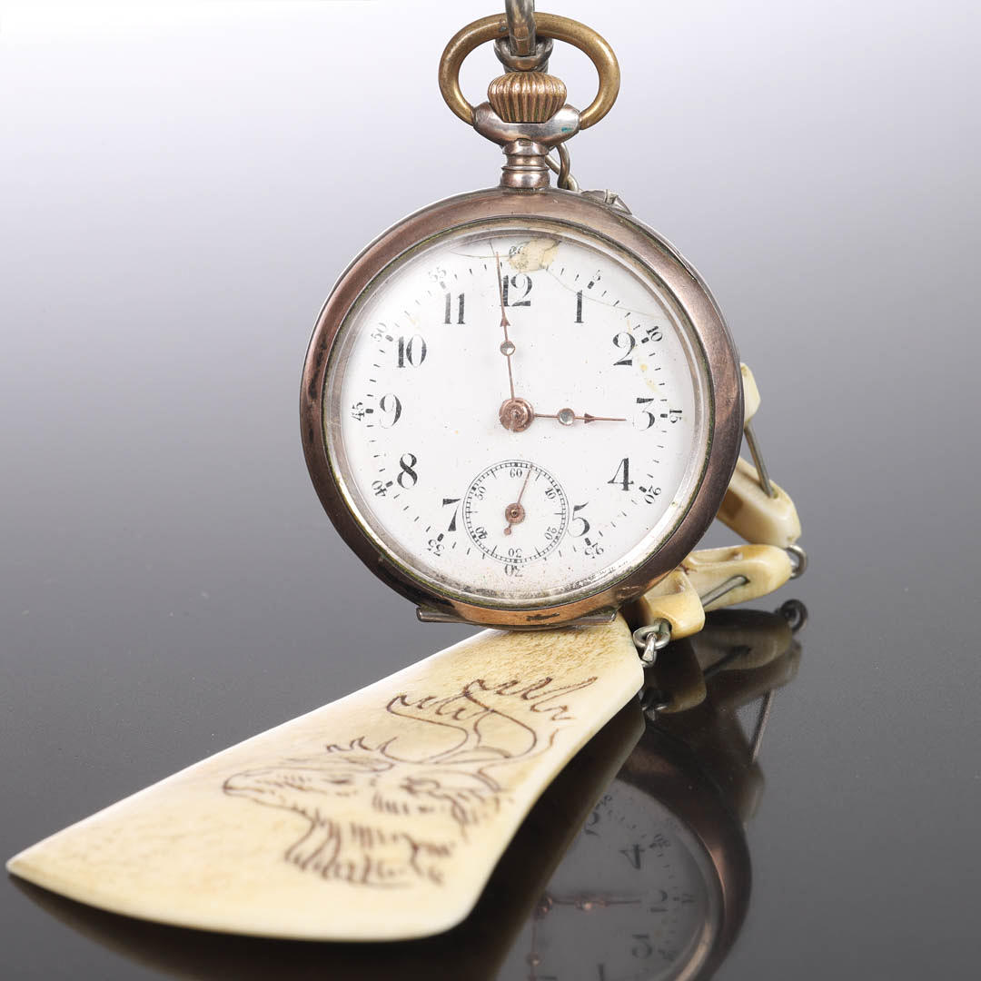 POCKET WATCH, Silver.