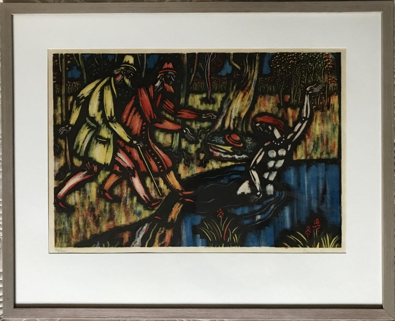 VYTAUTAS KASIULIS. LITHOGRAPHY, signed and numbered.