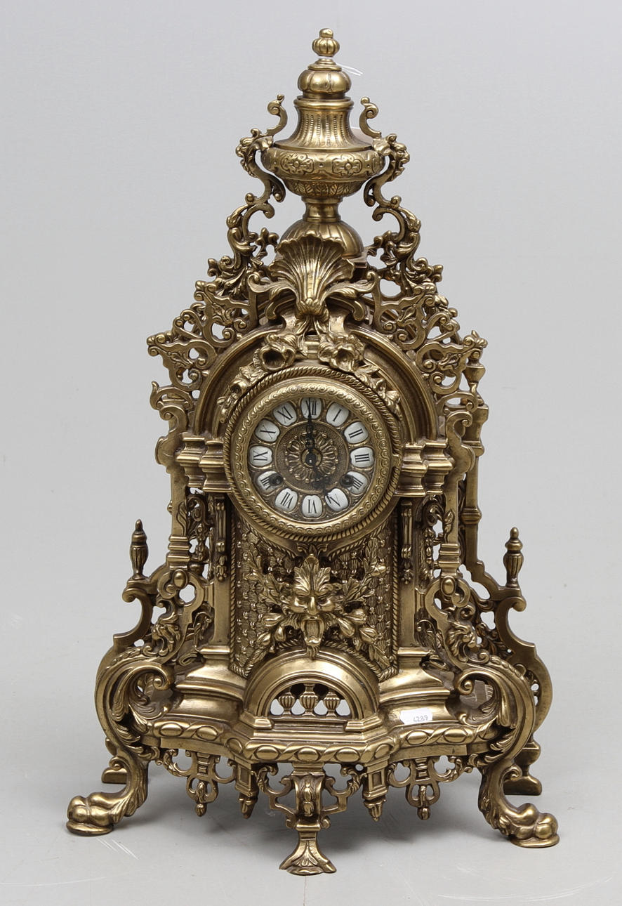 BORDSUR, mässing, barockstil, 1900 tal.