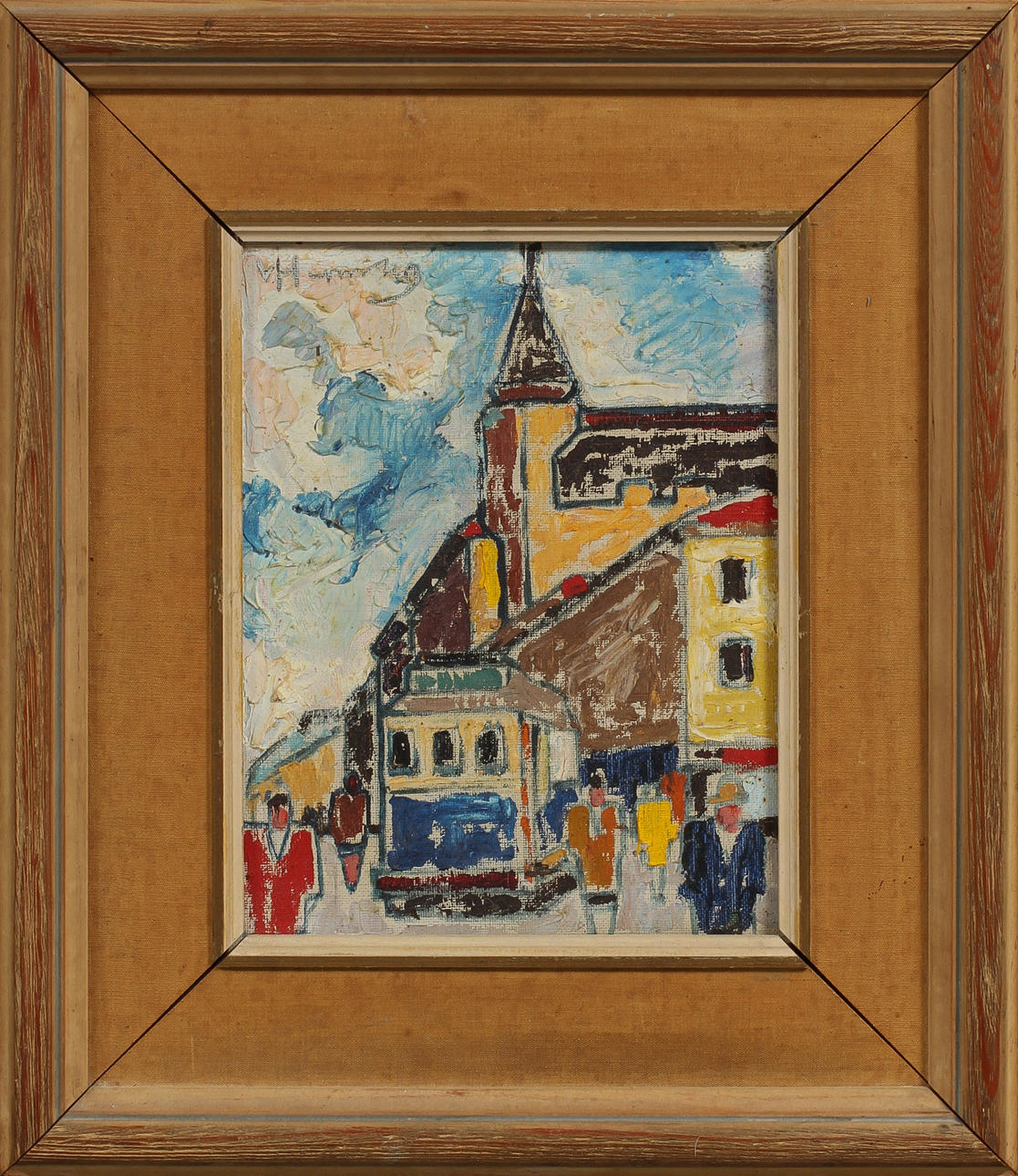 WILHELM HENNING. Olja på duk, signerad.