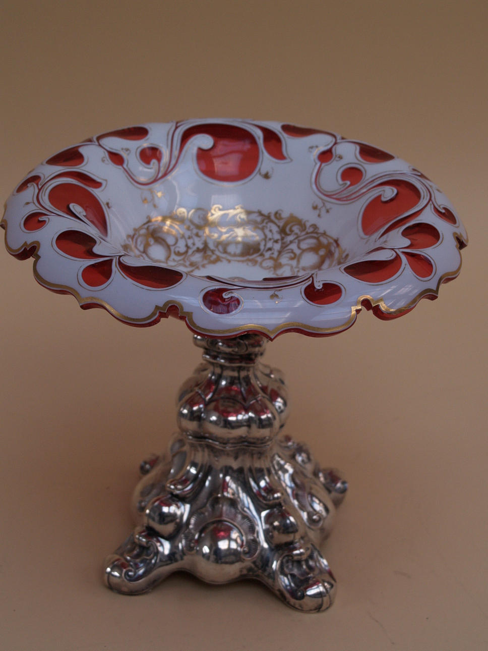 SKÅL, 1800-tal, silver, tenn.