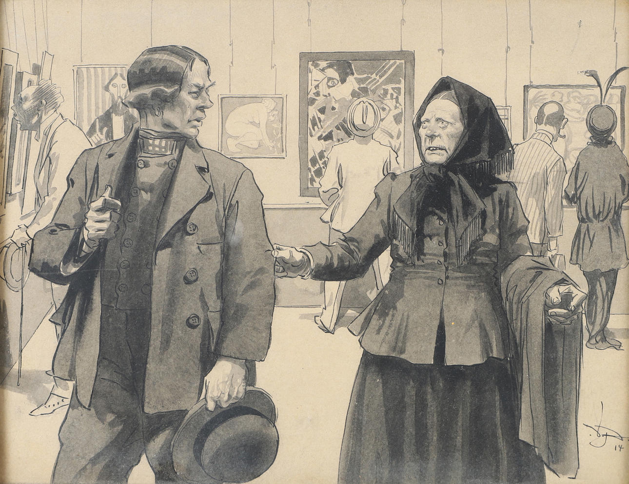 VICTOR "VICKE" ANDRÉN. "I Malmö hos kubisterna".