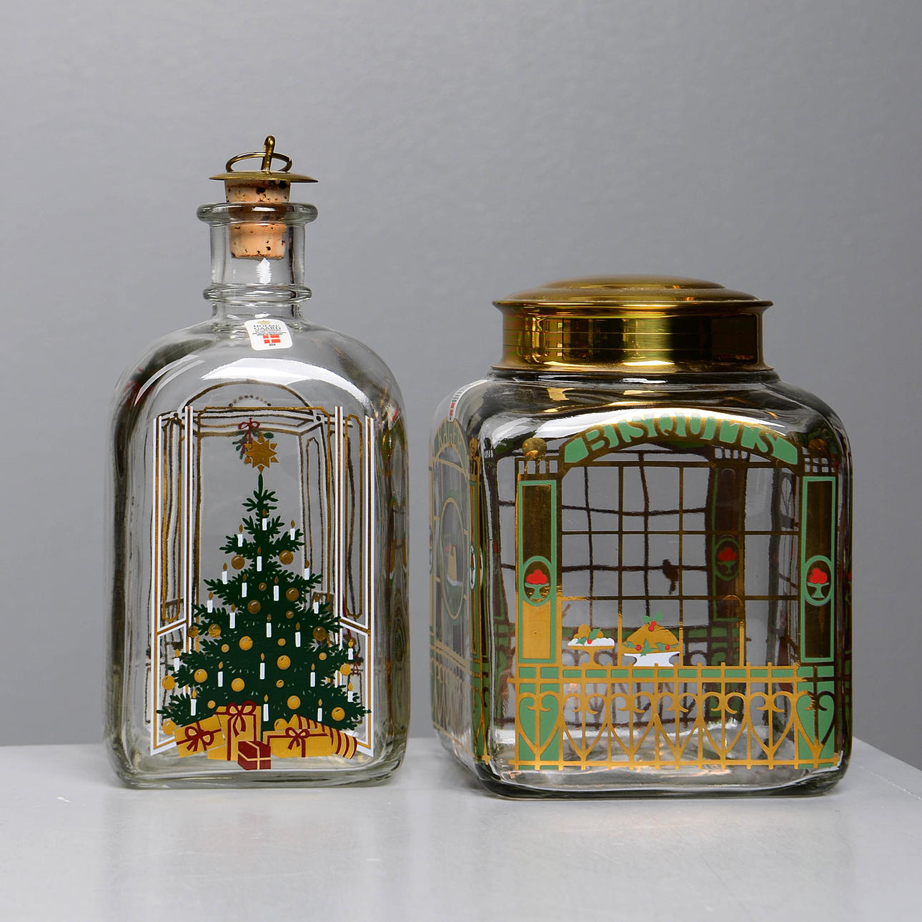 HOLMEGAARD. Karaff & kakburk, glas, Danmark.