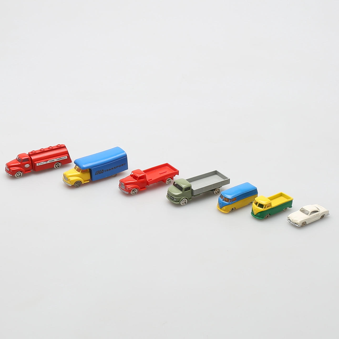 LEKSAKSBILAR, 7 st, Lego, skala H0.