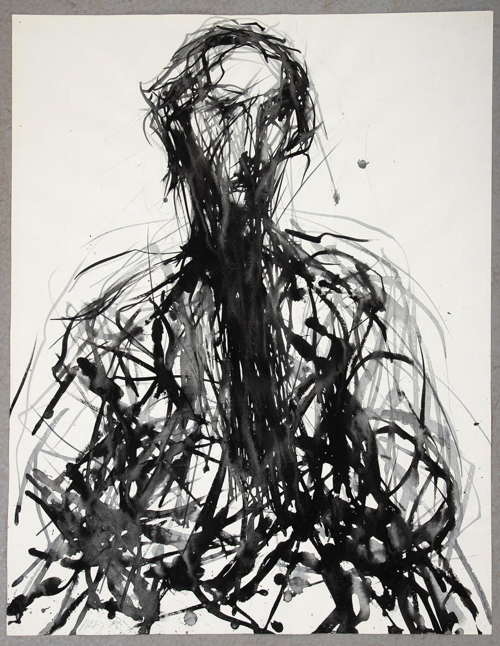 MAX UHLIG (GEB. 1937). Bildnisstudie.