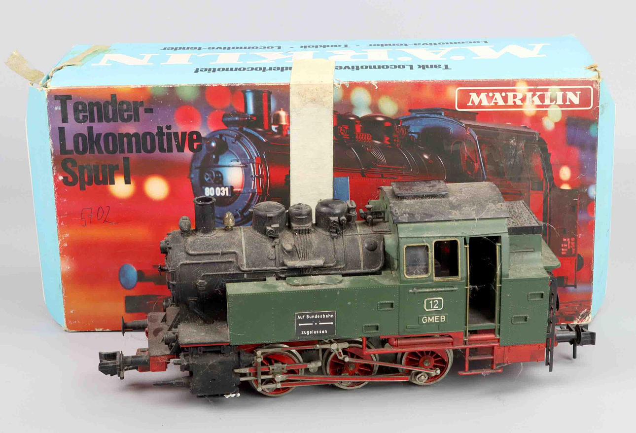 Märklin メルクリン 1番ゲージ GMEB 蒸気機関車 5702 MÄRKLIN 5702 GAUGE 1 STEAM LOCOMOTIVE. Toys - Toys - Auctionet