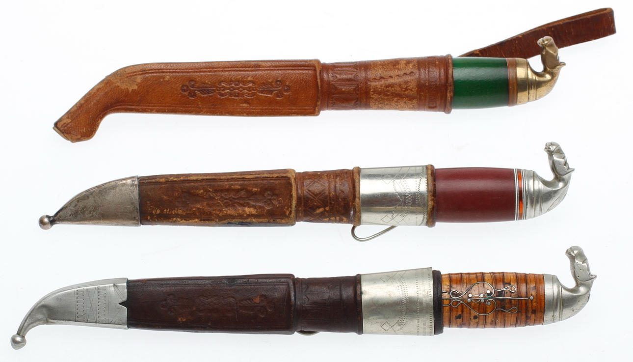 KNIVAR, 3 stycken, Kauhavan, Finland.