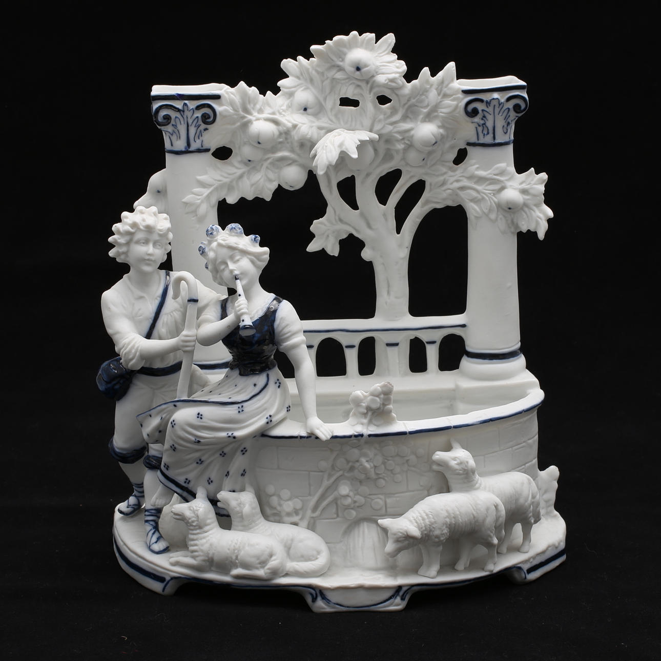 FIGURIN, parian, 1800/1900-tal.